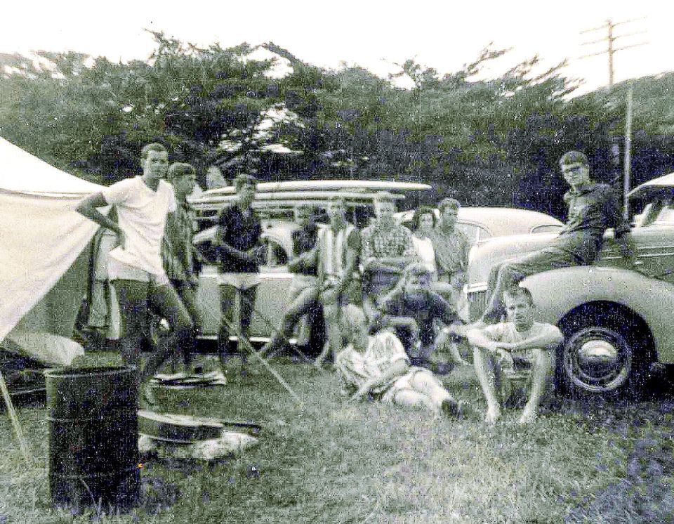 Original photo — Surfing at Piha 1964